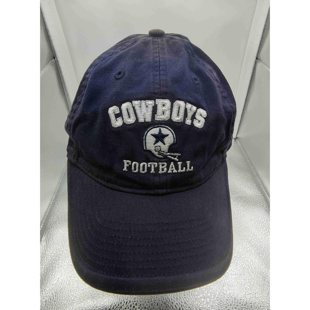 Reebok Dallas Cowboys Gridiron NFL Classic Blue W/ White Embroidered Adj Cap